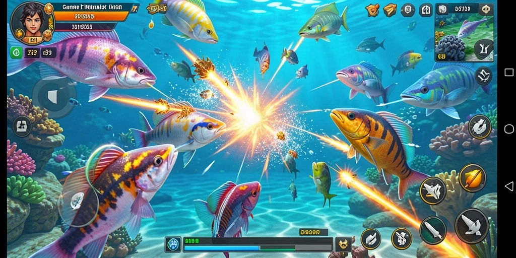 Tampilan gameplay seru dari game Tembak Ikan 2757.