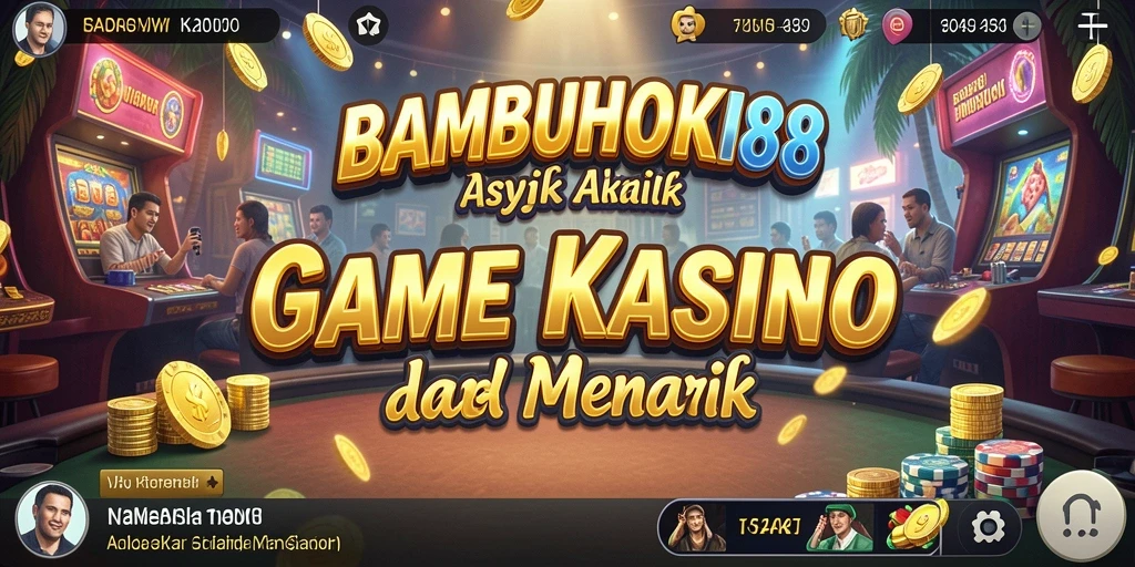 Tampilan gameplay menegangkan dari BAMBUHOKI88 dengan aksi Kasino.