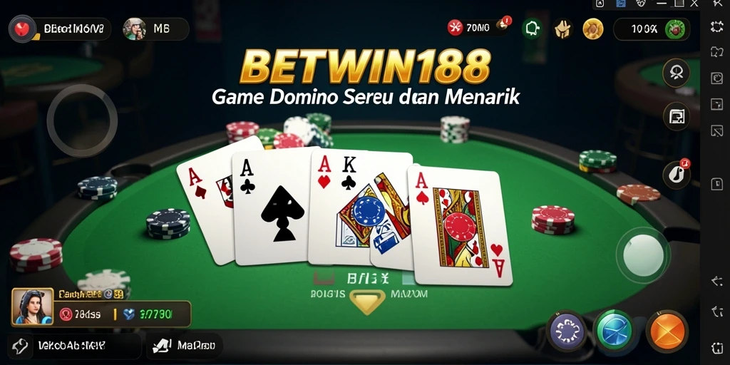 Tampilan gameplay menarik dari BETWIN188 dengan suasana Domino yang seru.