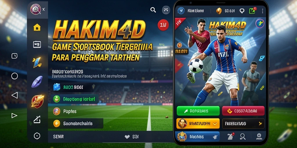 Screenshot utama HAKIM4D menampilkan antarmuka taruhan olahraga yang interaktif.