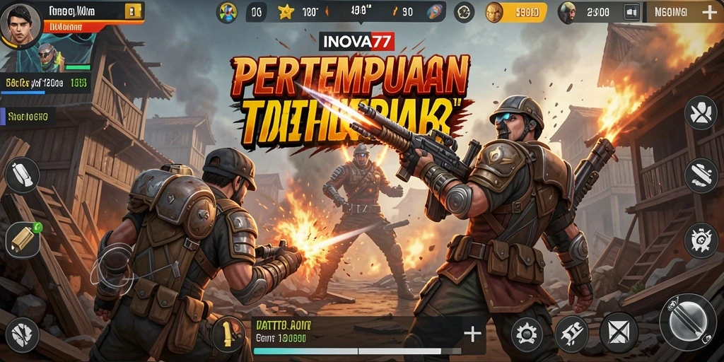 Gameplay mendebarkan di dalam INOVA77 saat pemain bertempur untuk bertahan hidup.