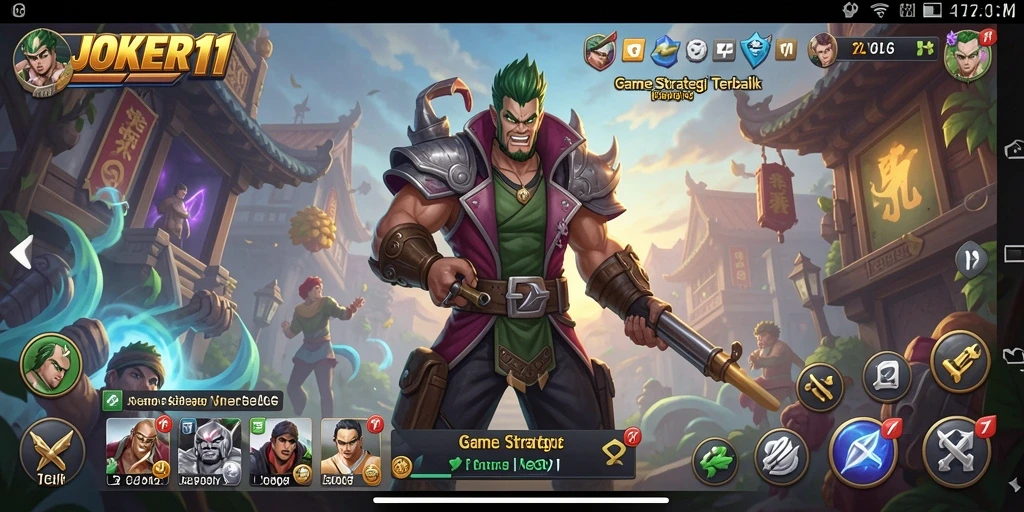 Gambar gameplay JOKER11 yang menarik dan strategis.