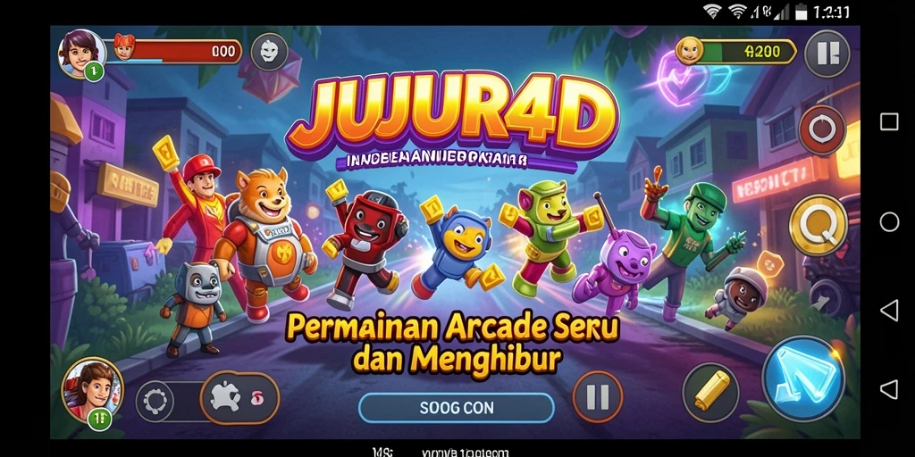 Tampilan gameplay JUJUR4D yang menarik dan seru.