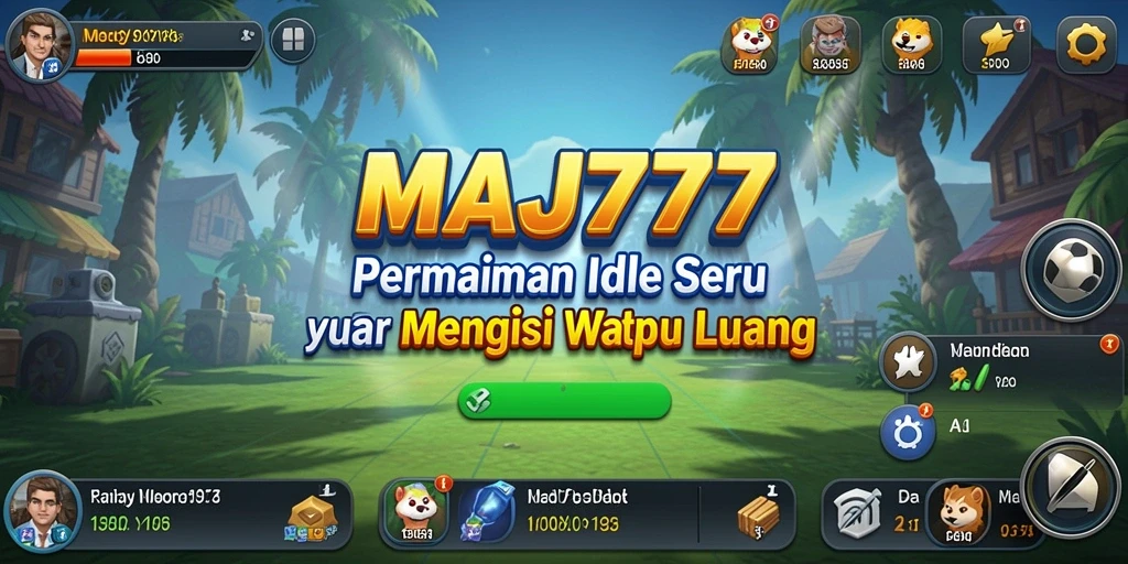 Screenshot gameplay MAJ777 menampilkan aksi di dunia Idle yang menarik.