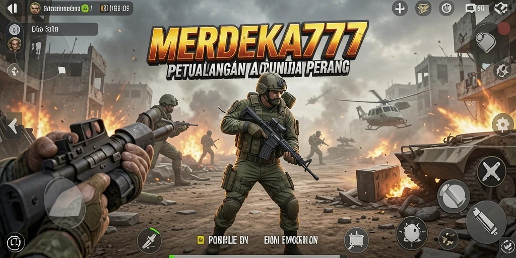 Tampilan gameplay MERDEKA777 yang intens dan penuh aksi.