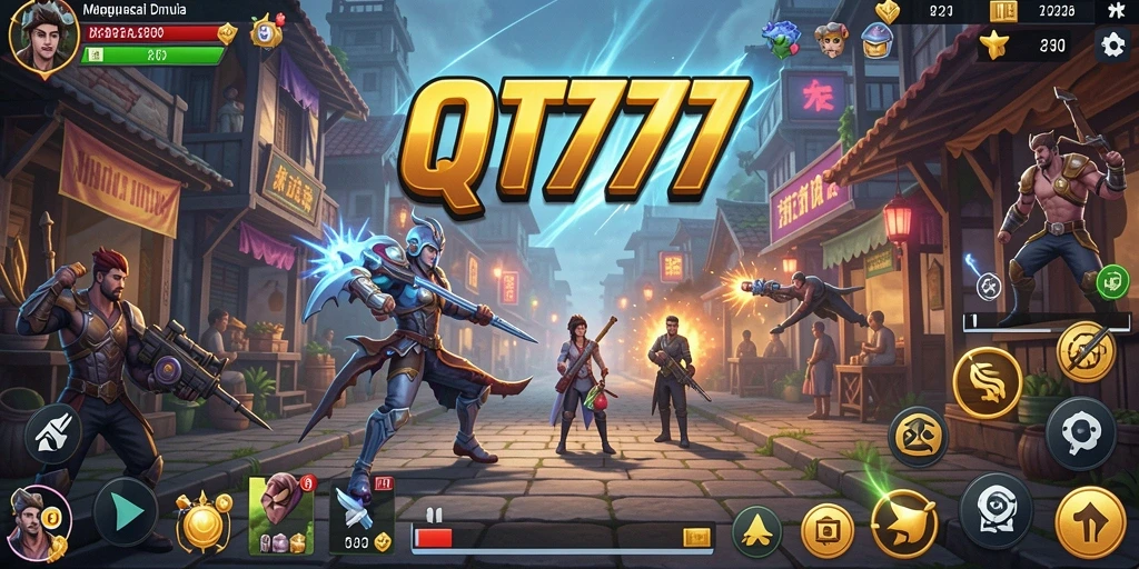 Screenshot QT777 menampilkan gameplay simulasi yang menakjubkan dan interaktif.