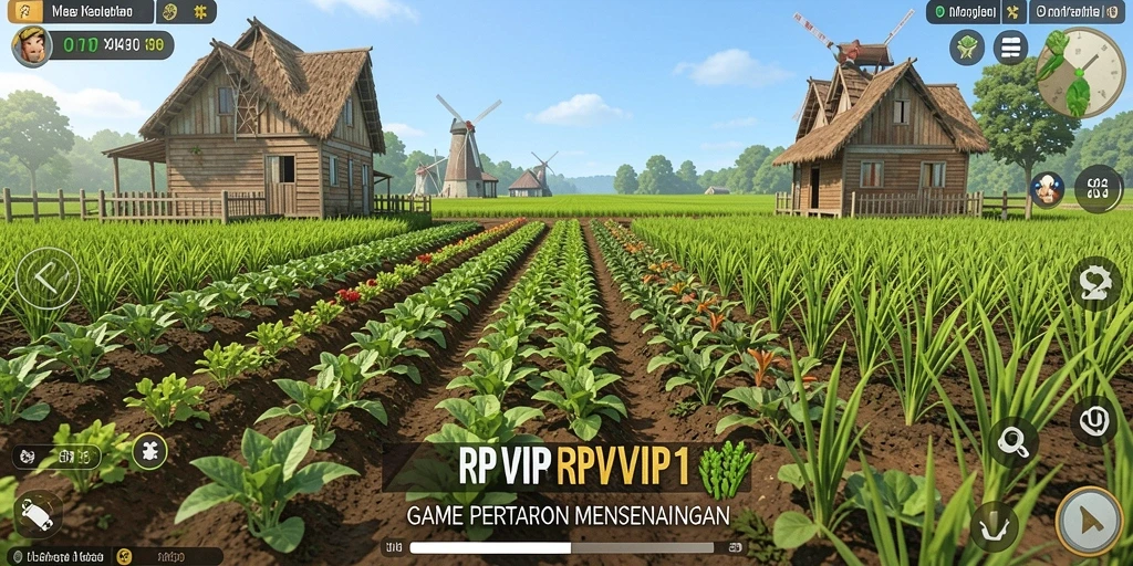 Gameplay seru dengan pertanian menakjubkan di RPVIP1.