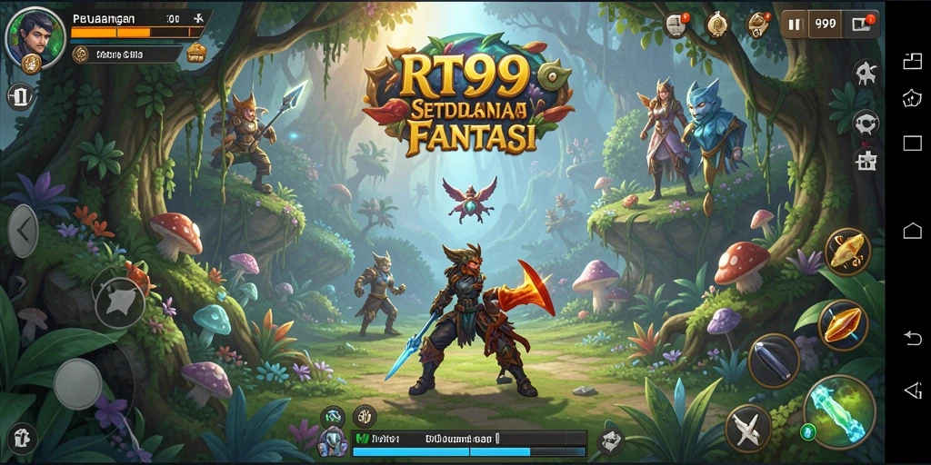Tampilan gameplay menakjubkan dalam dunia RPG seru.