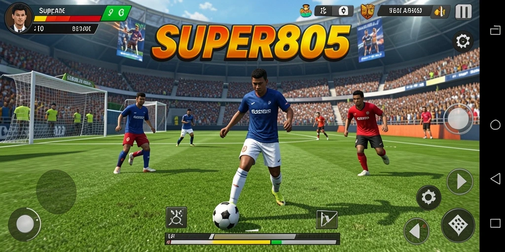 Tampilan gameplay SUPER805 yang menarik dan penuh aksi.