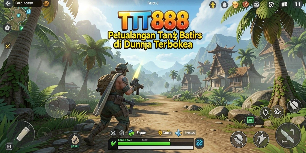 Gameplay mendebarkan TTT888 di dunia terbuka.