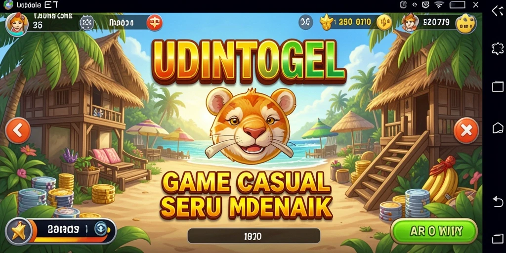 Tampilan gameplay UDINTOGEL yang menawan dan menghibur.